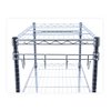 Alera Wire Shelving Unit, 18"D x 48"W x 72"H, 5 Shelves, Silver SW654818SR